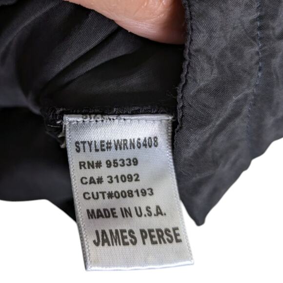 James Perse Crupo Button Front Shirt Dress Medium Black Drawstring Casual - Picture 9 of 11